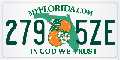 FL license plate 2795ZE