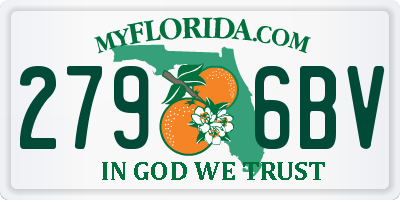 FL license plate 2796BV