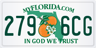 FL license plate 2796CG
