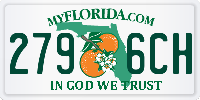 FL license plate 2796CH