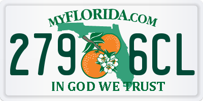 FL license plate 2796CL