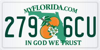 FL license plate 2796CU