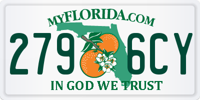 FL license plate 2796CY