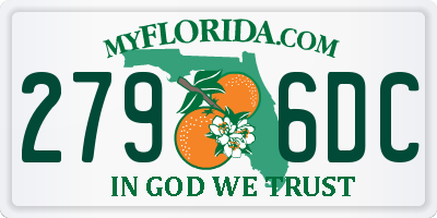 FL license plate 2796DC