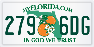 FL license plate 2796DG