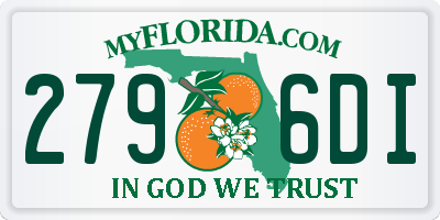 FL license plate 2796DI