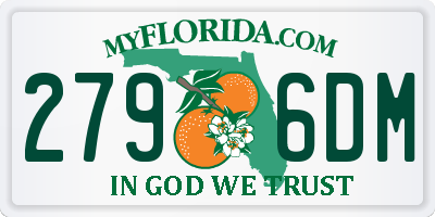 FL license plate 2796DM