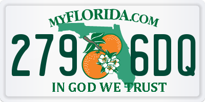 FL license plate 2796DQ