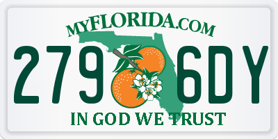 FL license plate 2796DY