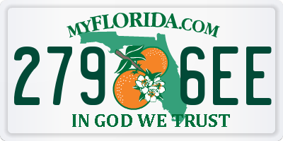 FL license plate 2796EE