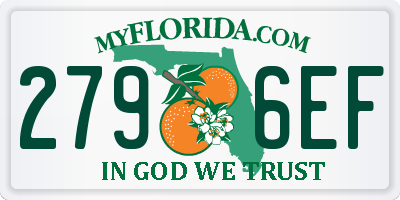FL license plate 2796EF