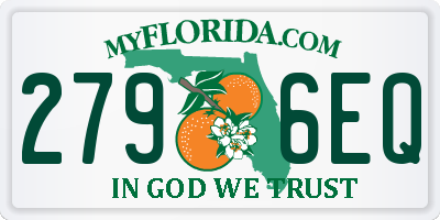 FL license plate 2796EQ