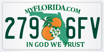 FL license plate 2796FV