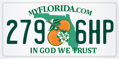 FL license plate 2796HP