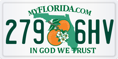 FL license plate 2796HV