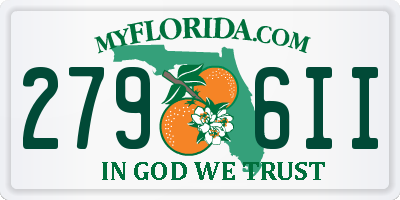 FL license plate 2796II