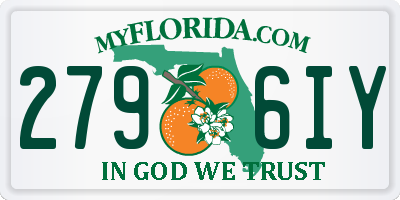 FL license plate 2796IY