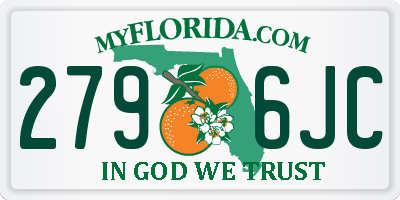 FL license plate 2796JC