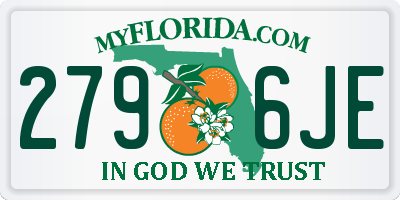 FL license plate 2796JE