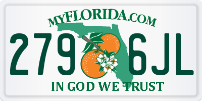 FL license plate 2796JL