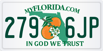 FL license plate 2796JP