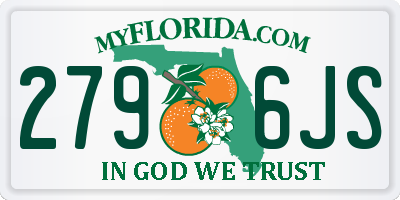 FL license plate 2796JS