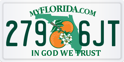 FL license plate 2796JT