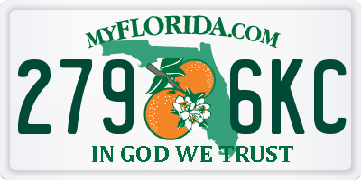 FL license plate 2796KC