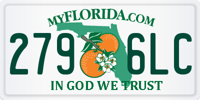 FL license plate 2796LC