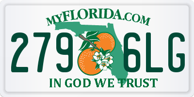FL license plate 2796LG