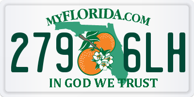 FL license plate 2796LH