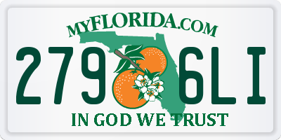 FL license plate 2796LI