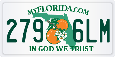 FL license plate 2796LM