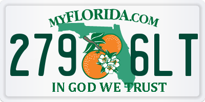 FL license plate 2796LT