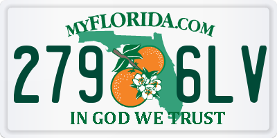 FL license plate 2796LV
