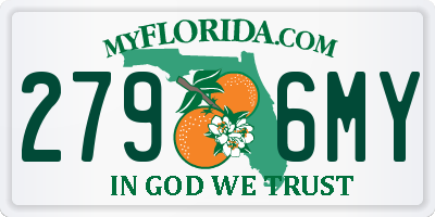 FL license plate 2796MY