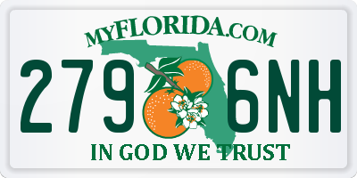 FL license plate 2796NH