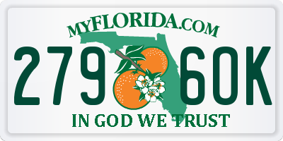 FL license plate 2796OK
