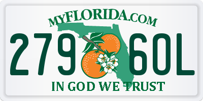 FL license plate 2796OL