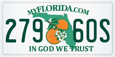 FL license plate 2796OS