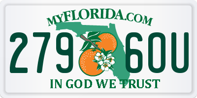 FL license plate 2796OU