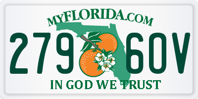 FL license plate 2796OV