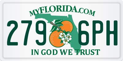FL license plate 2796PH