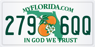 FL license plate 2796QQ