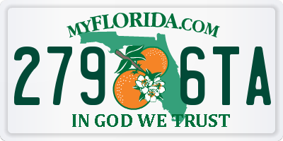 FL license plate 2796TA