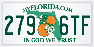 FL license plate 2796TF