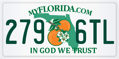 FL license plate 2796TL