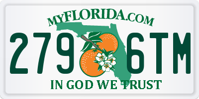 FL license plate 2796TM
