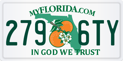 FL license plate 2796TY
