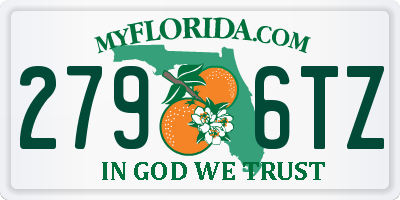 FL license plate 2796TZ